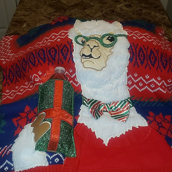 Llama holiday sweater - Picture 3 of 5